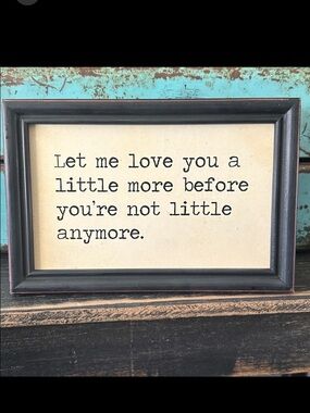 Framed Hanging Wall Quote